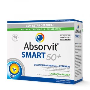 Absorvit Smart 50+ - Tónico Cerebral e Físico 30 ampolas
