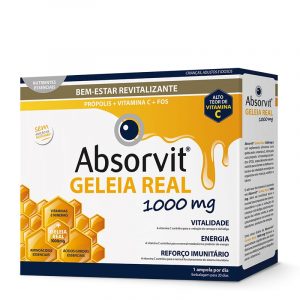 Absorvit Geleia Real 1000mg - Bem-Estar Revitalizante 20 ampolas