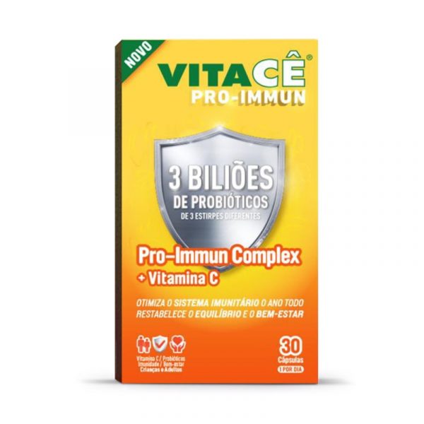 VITACÊ Pro-Immun Complex + Vitamina C 30 cápsulas