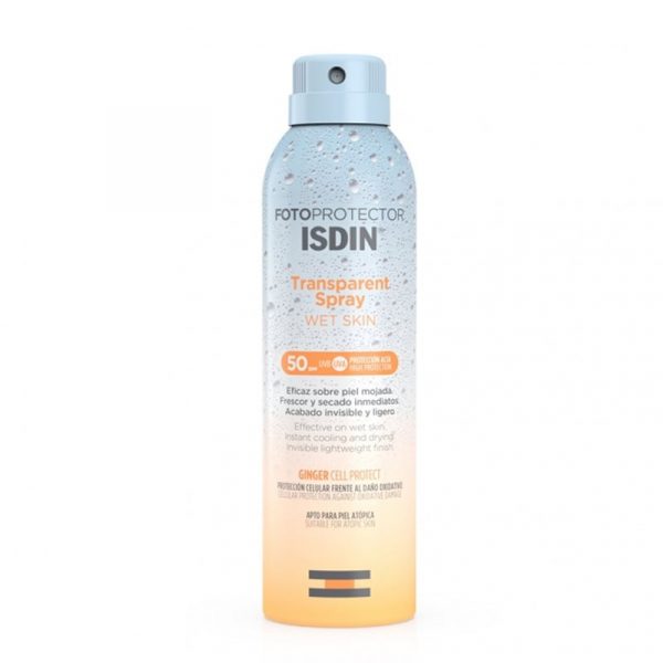 Isdin Fotoprotetor FPS 50+ Wet Skin Spray Transparente 250mL