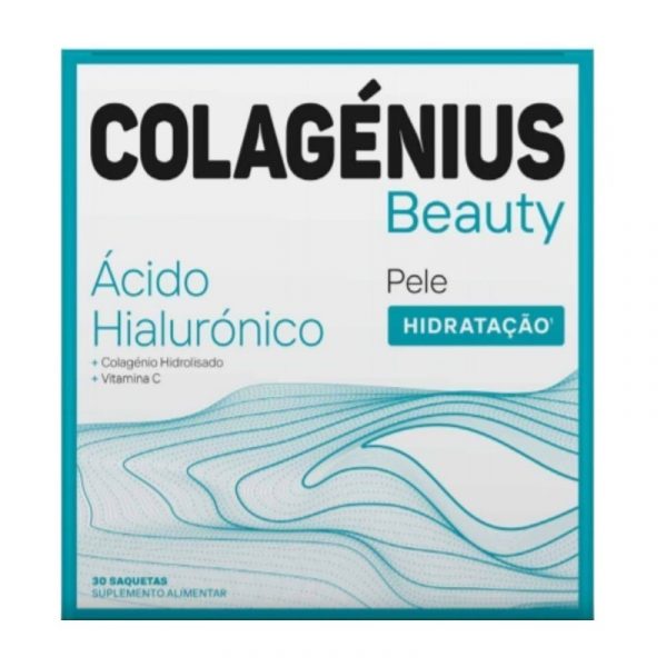 Colagenius Beauty com Colagénio, Ácido Hialurónico e Vitamina C 30cart