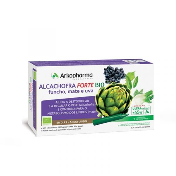 Arkofluido® Alcachofra Forte BIO 20 ampolas