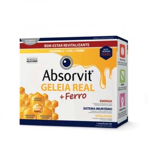 Absorvit Geleia Real 1000mg + Ferro 20 ampolas