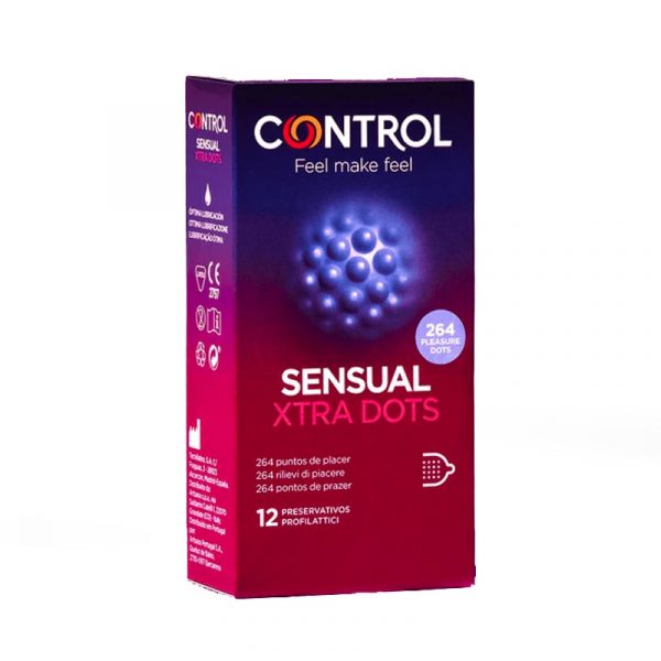 Control Preservativos Sensual Xtra Dots x12